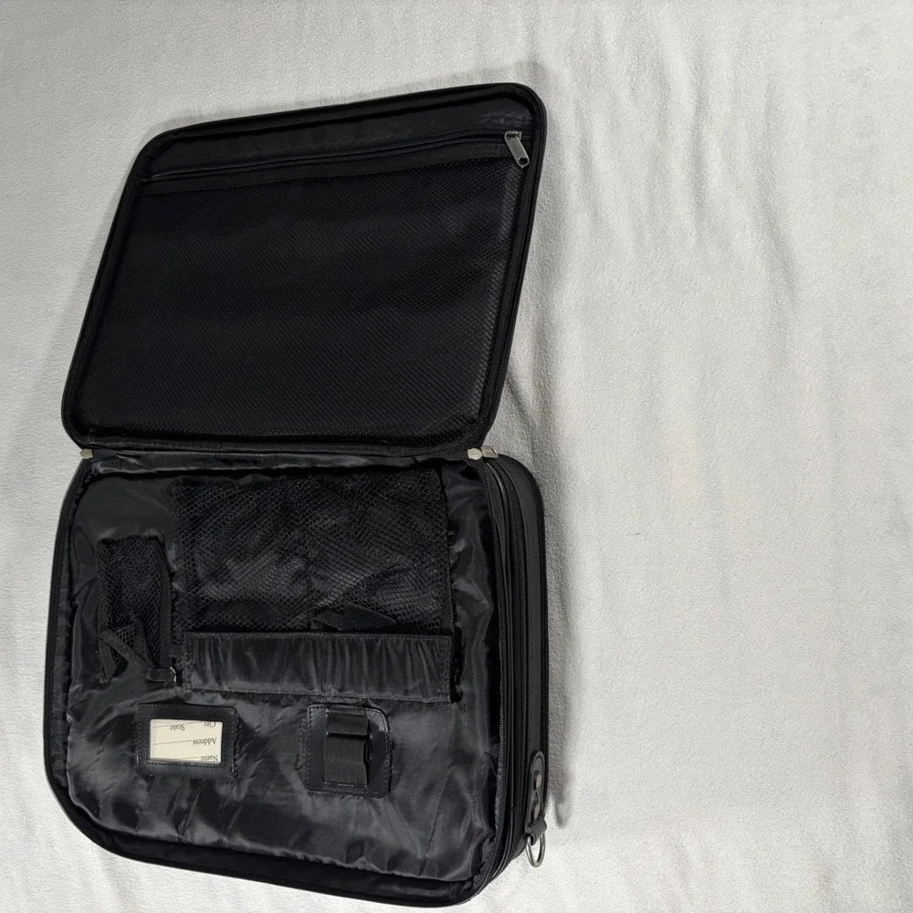 Trans Pro by ATTCO Briefcase Unisex Large Black Excellent Nylon Messenger Bag